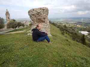 An image of author Doug Nordman at top of Medina Sidonia Andalucia Spain. | The-Military-Guide.com